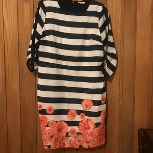 Cute striped and floral dress